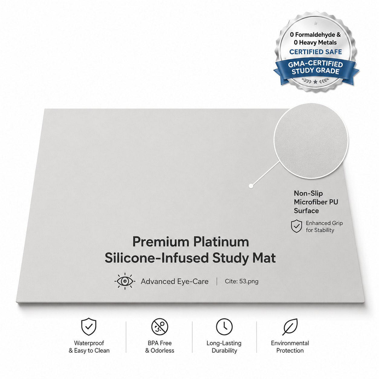 DoseDock Silicone Prep Mat for peptide routine organization