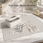 DoseDock Prep Mat lifestyle setup for daily wellness routine