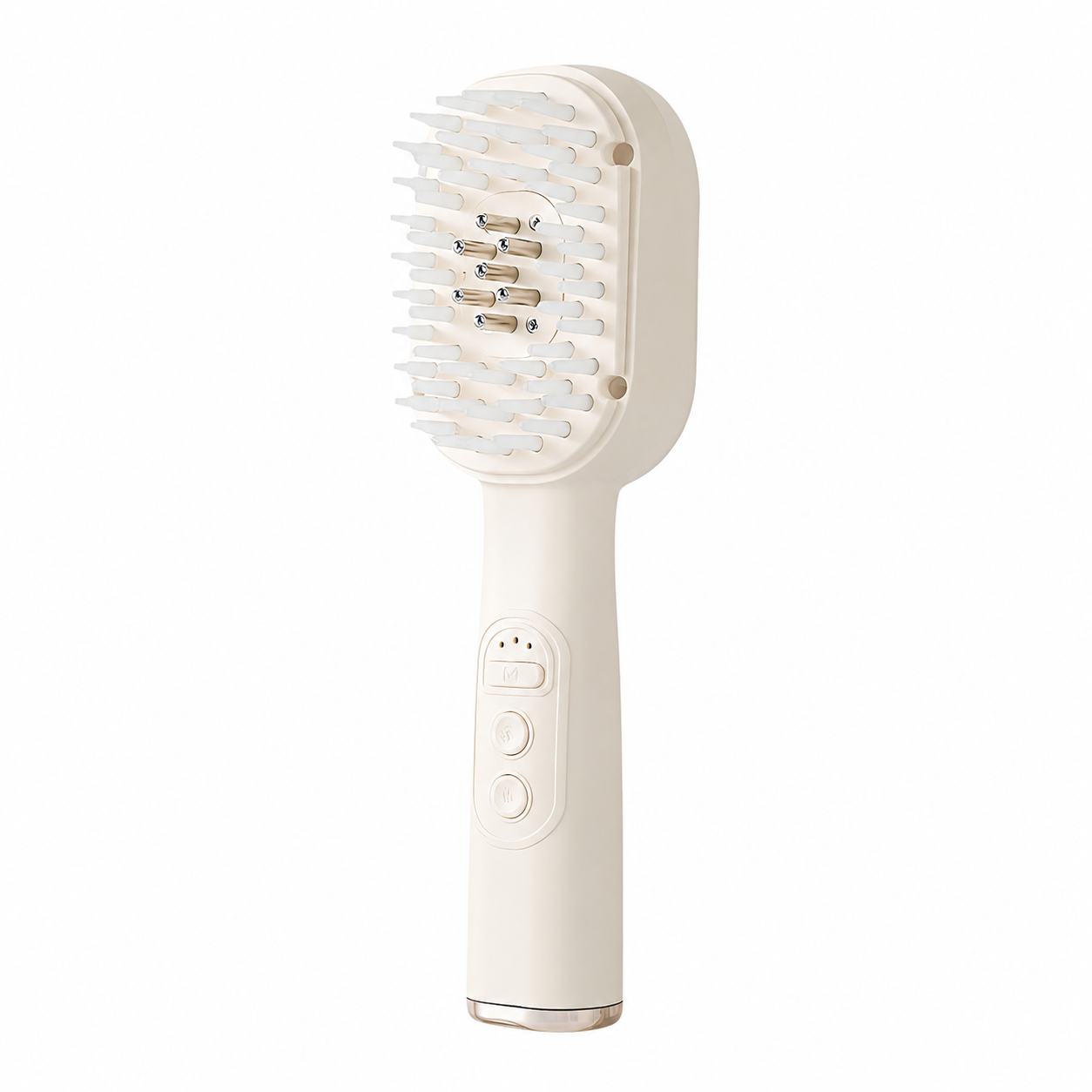RootPulse Scalp Massager lifestyle detail for serum application and scalp care